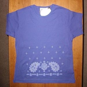 Vintage Glitter Summer T-shirt Top
